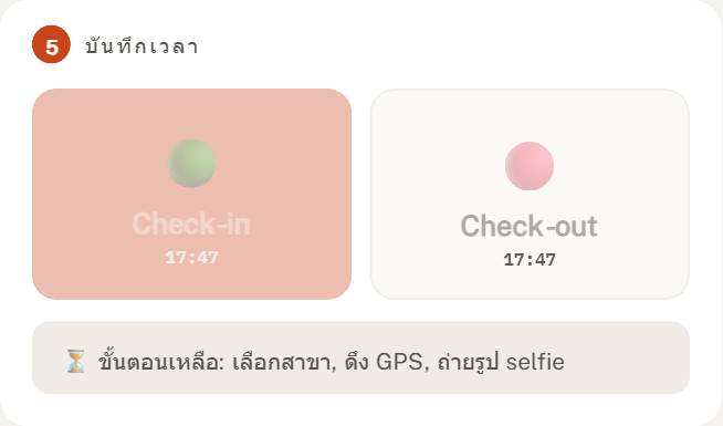 ปุ่มบันทึกเวลา